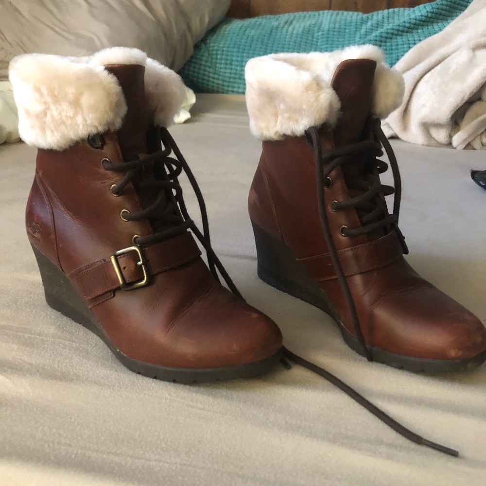 Ugg Janney Waterproof Thinsulate Wedge Bootie